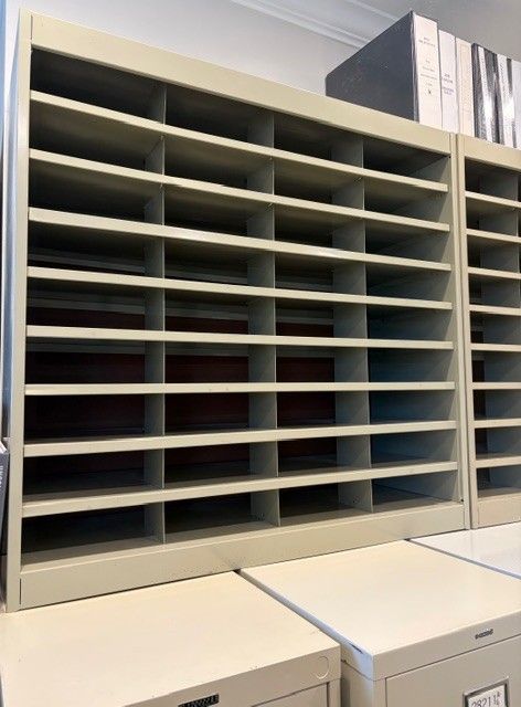 Two 36-Compartment Steel Mail Sorters ($100 each)