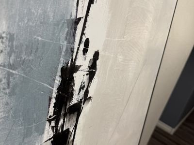 Restoration Hardware RH Large Abstract Art Oil Painting on canvas!!was $4896