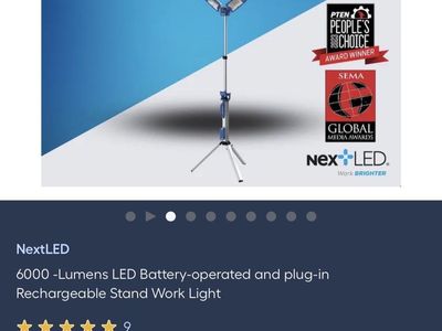LED battery operated and plug in work light