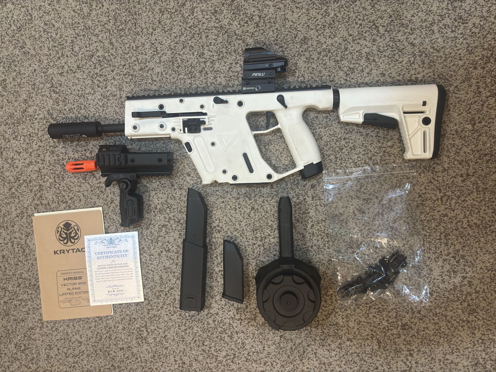 Krytac KRISS Vector SMG Alpine Limited Edition Airsoft Rifle Package