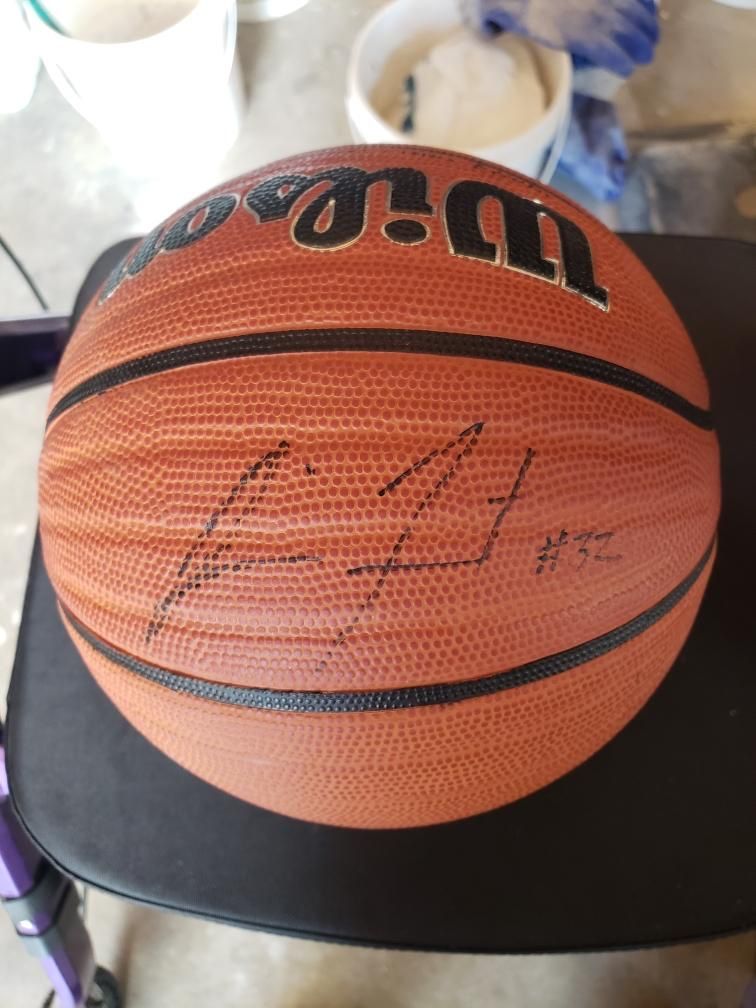 Jimmer Fredette Autographed NCAA Wilson Official Basketball BYU