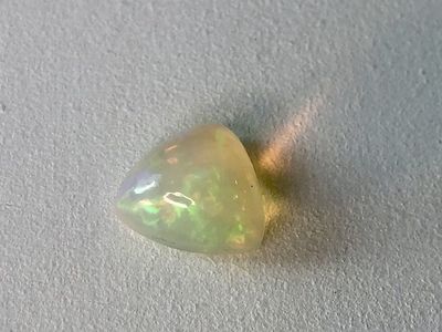 White Welo Opal cabochon