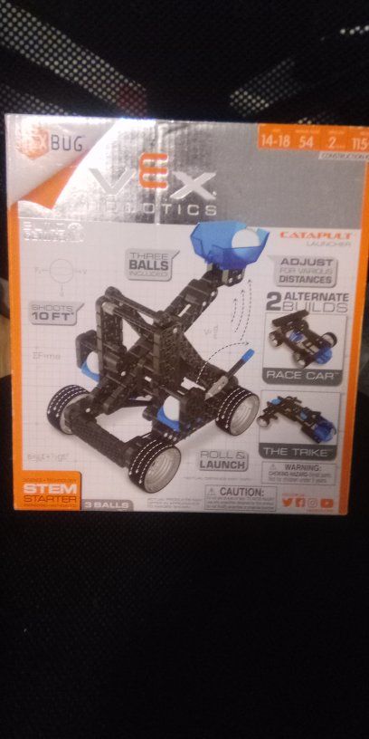 VEX Robotics Catapult Launcher STEM Starter Kit - Builds Race Car & Trike - Ages 14+