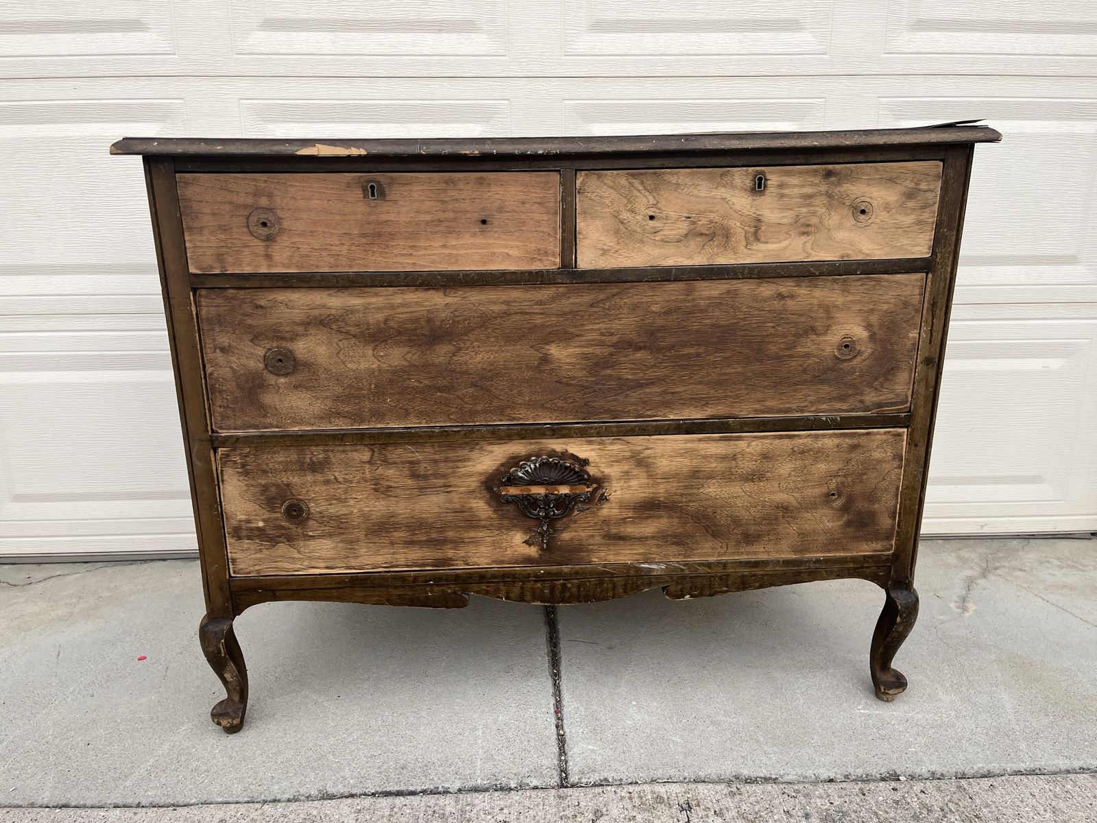 Solid Wood Old Dresser