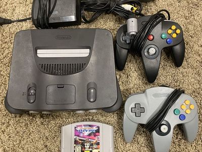 Nintendo 64 system, controllers and Blitz