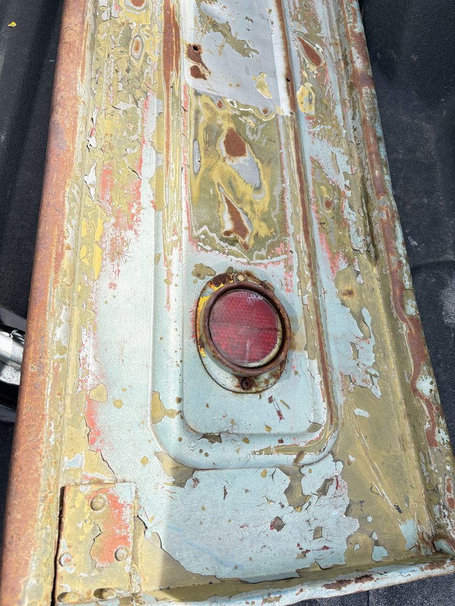 1940s vintage Chevrolet tailgate