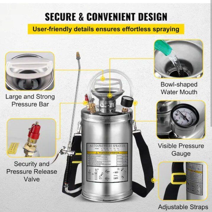 New stainless auto pressure sprayer