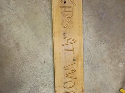 Kids At Work Sign
