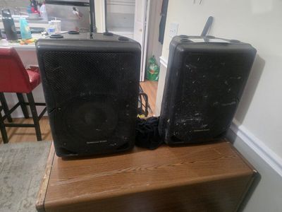 DJ/PA speakers and Studio Light