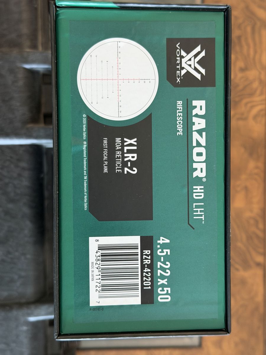 Vortex Razor HD LHT 4.5-22x50 XLR-2 MOA