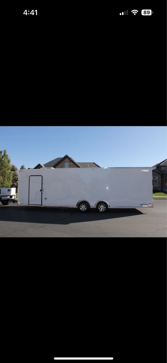 2021 All aluminum Enclosed Trailer (Solar equipped)