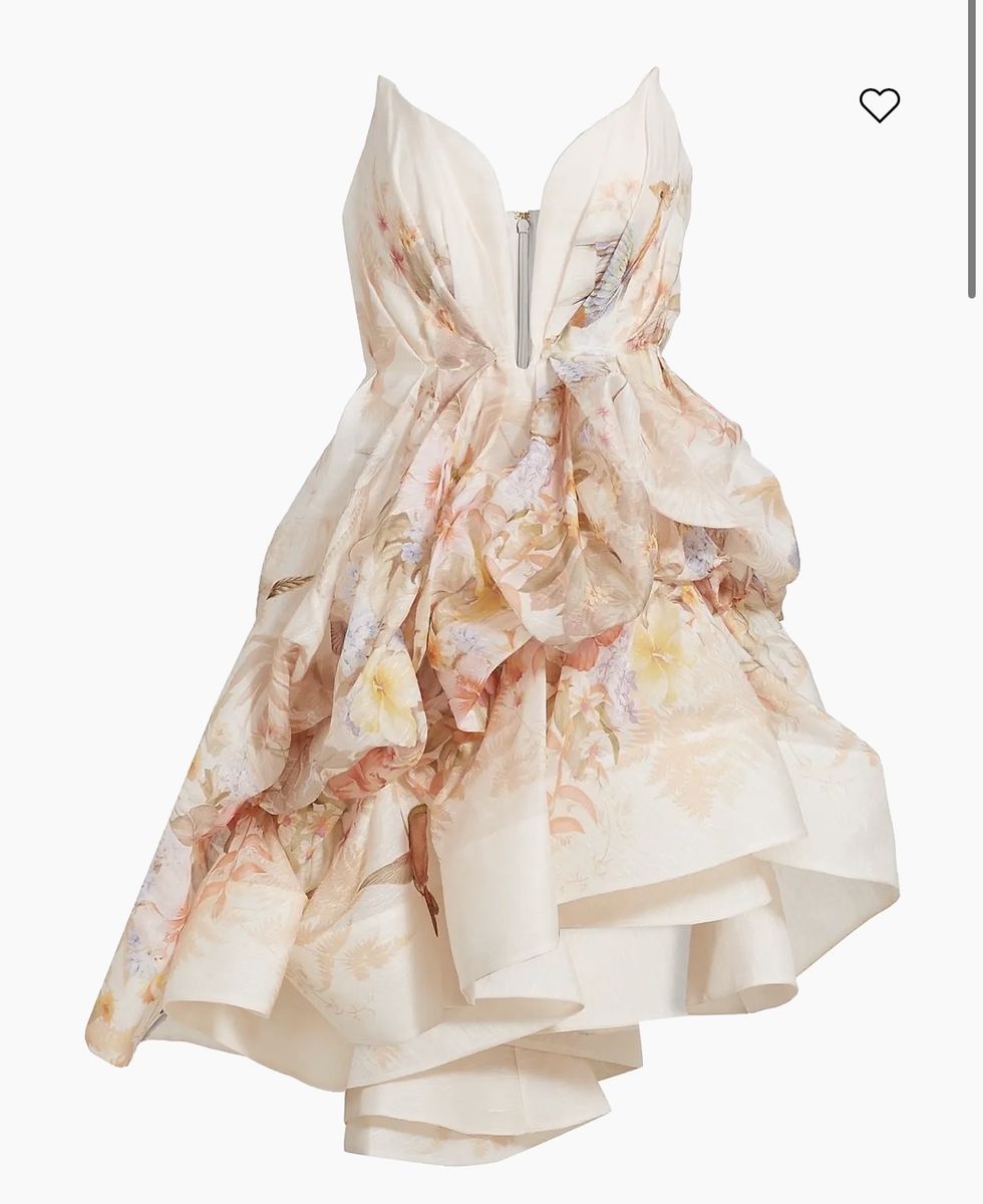 Zimmermann Illuminate Draped Minidress Size Medium
