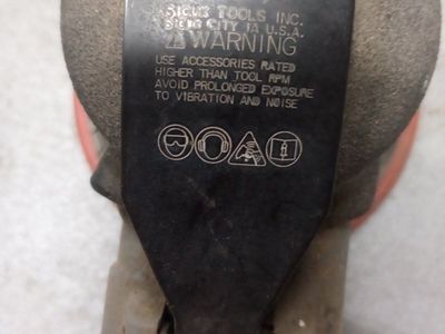 Sioux Tools 890HP Pneumatic Random Orbital Sander 12,000 RPM 90 PSI Max