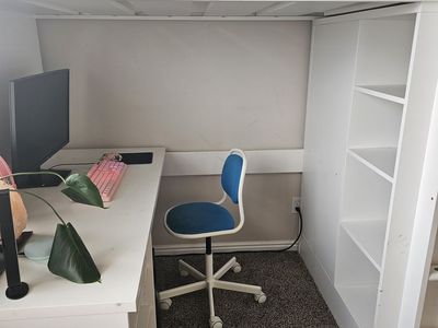 SMASTAD loft bed with desk