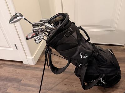 Callaway Maverick irons/TaylorMade R15 Driver/White Smoke Putter/Brand new Himal golf bag
