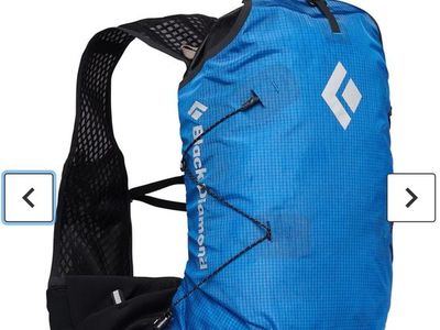 Black Diamond Distance 8 Hydration Vest - Alpine Blue - Running, Hiking & Climbing Backpack