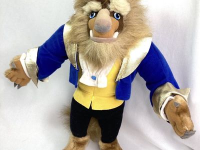 Vintage Disney Beauty and The Beast Plush Original 14" Plush Animal from 1992