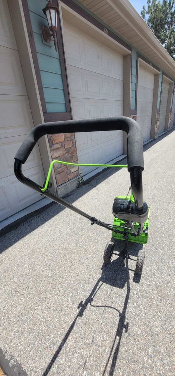 Used Great Condition Greenworks 60V 8" Cordless Cultivator / Tiller