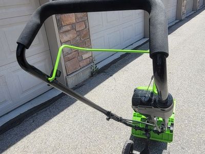 Used Great Condition Greenworks 60V 8" Cordless Cultivator / Tiller