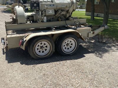 Industrial Water Pump on Trailer - Used, Heavy-Duty, Trailer Mounted