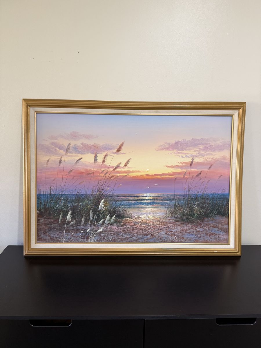 Large Signed Original Oil Painting on Canvas