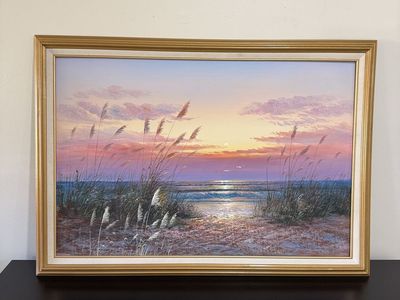 Large Signed Original Oil Painting on Canvas