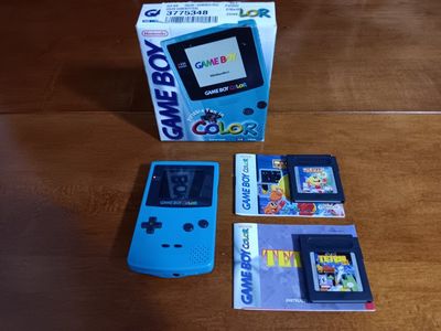 Nintendo Game Boy Color Blue Console w/ Box CGB-00