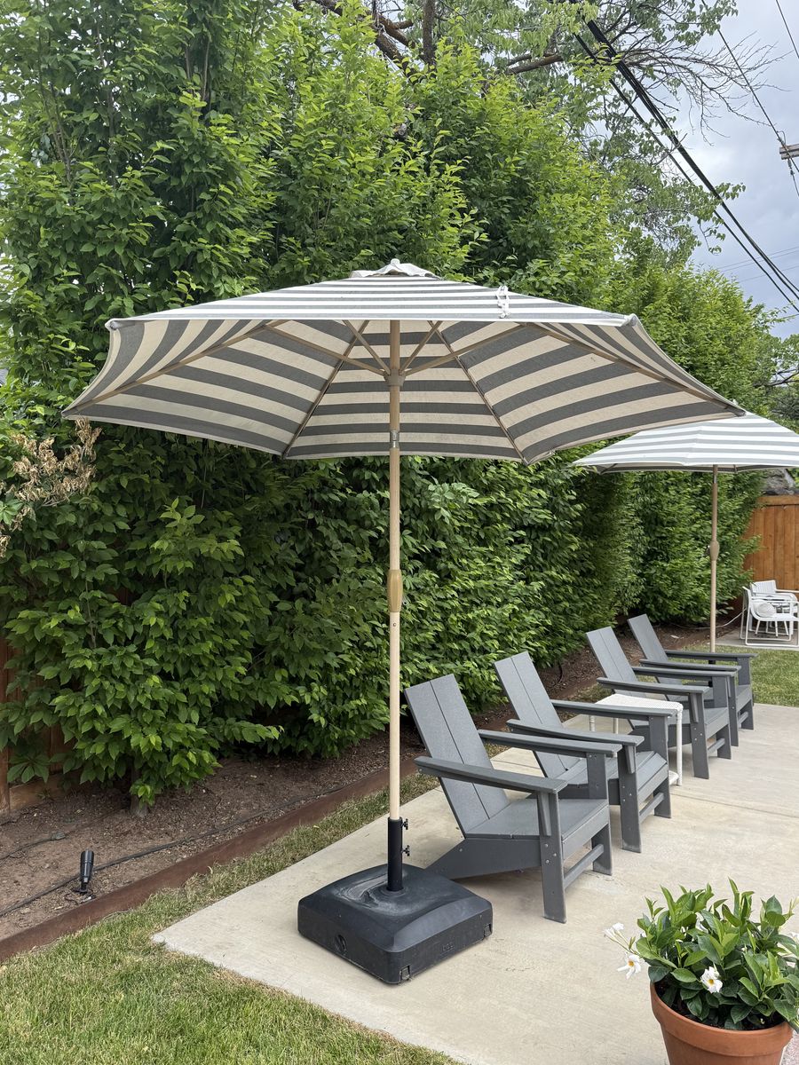 2 Target Threshold outdoor umbrellas