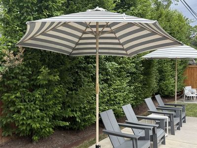 2 Target Threshold outdoor umbrellas