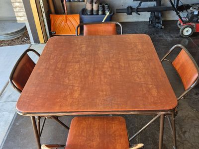 table and chairs