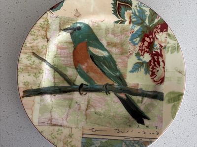 Anthropologie 8" Decorative Bird Plate