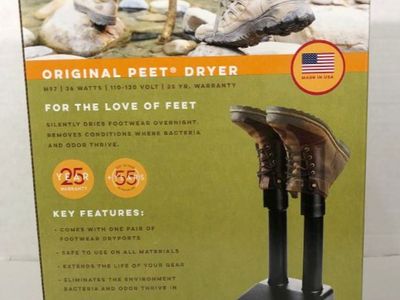 PEET Original Dryer (M97) Shoe and Boot Electric Dryer Black- NIB