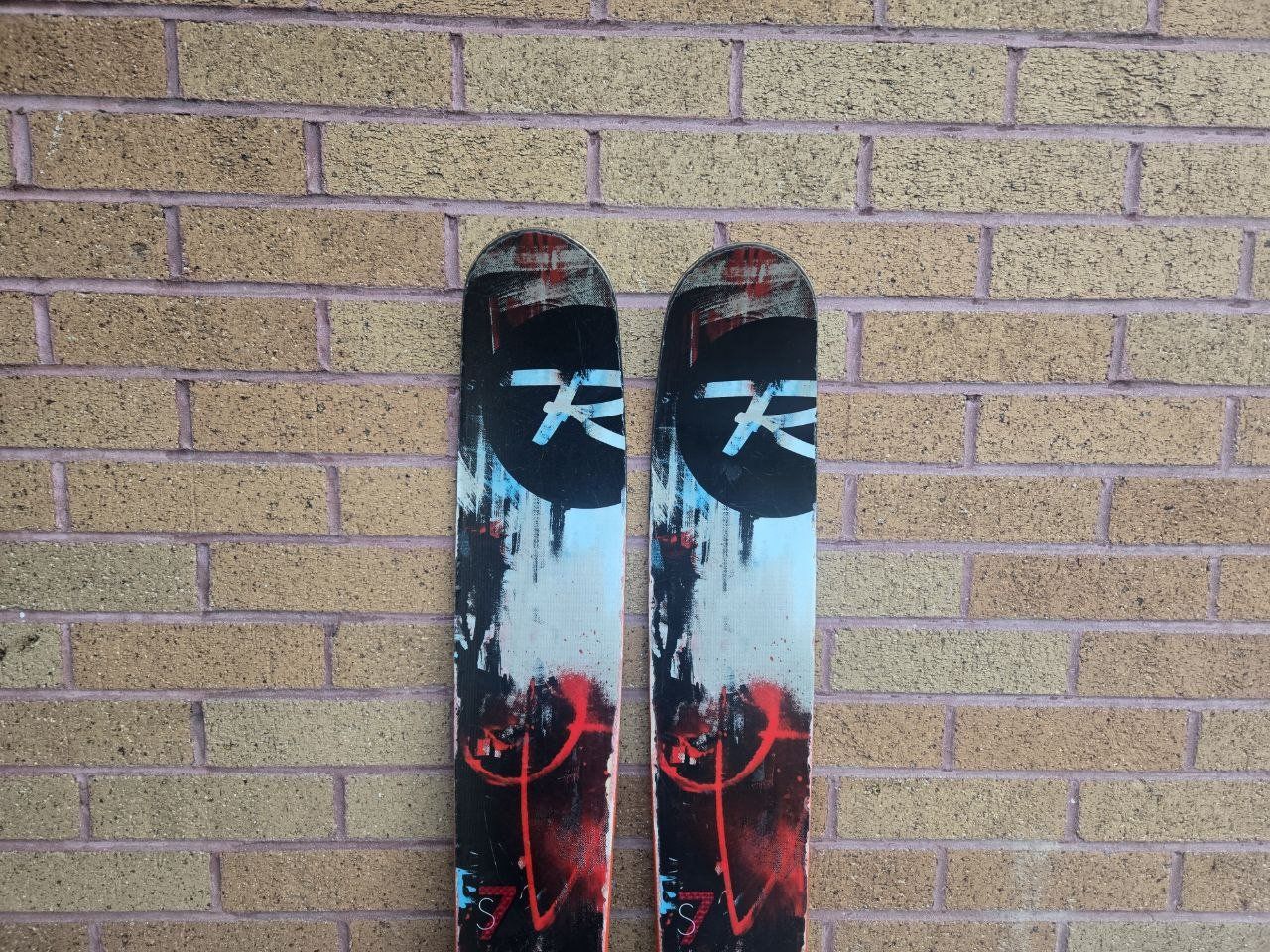 Men's 188 cm Rossignol S7 Fat Powder Skis Bindings