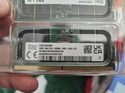 32 GB DDR5 5200 mhz , 16x2