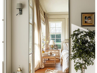 71" x 31" Full Length Mirror Extra Large Hanging or Leaning Rectangle Mirror Aluminum Alloy Thin Frame Bedroom Floor Dressing