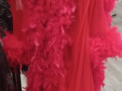 BEAUTIFUL FEATHER ROBE!