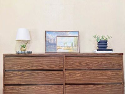 Vintage THONET Contract Furniture Mid Century Modern Walnut 6 Drawer Dresser