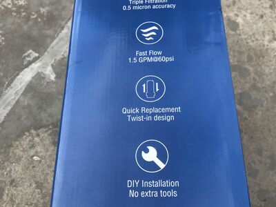 Under sink water filtration system complete set with Filters see photos for details