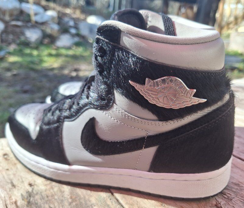 Fabulous Womens Air Jordan 1 Pony Fur High 8.5