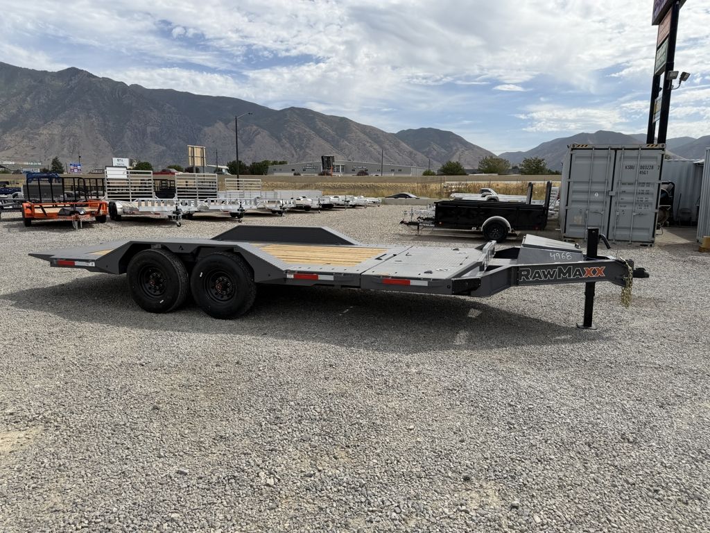 2027 RawMaxx 8.5x20 GTX 16K Equipment Tilt Flatbed Car Hauler Trailer