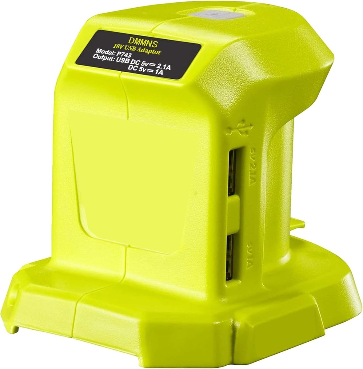 18V Battery USB Adapter Power Source 2-Ports for Ryobi P743 18-Volt, Compatible with Ryobi 18V Lithium-Ion Battery