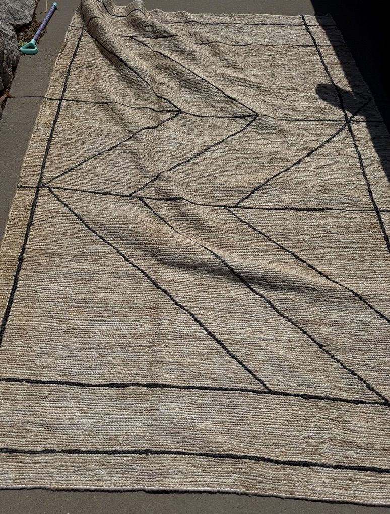 Crate & Barrel 100% Jute Rug - 6'x9'