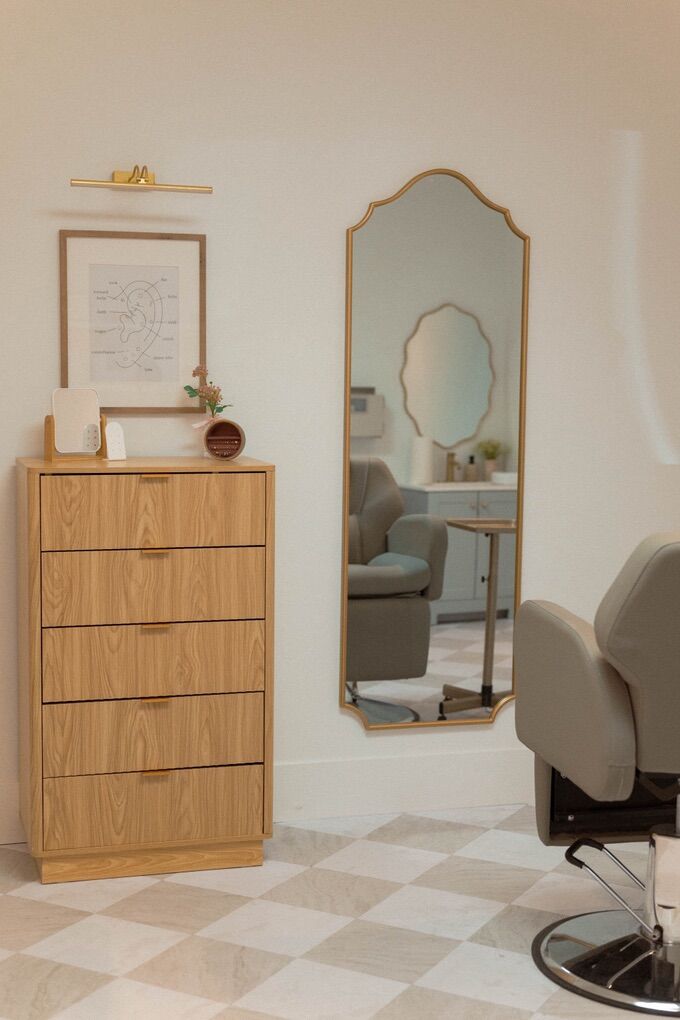 NEW Baasha Grey Salon Chair