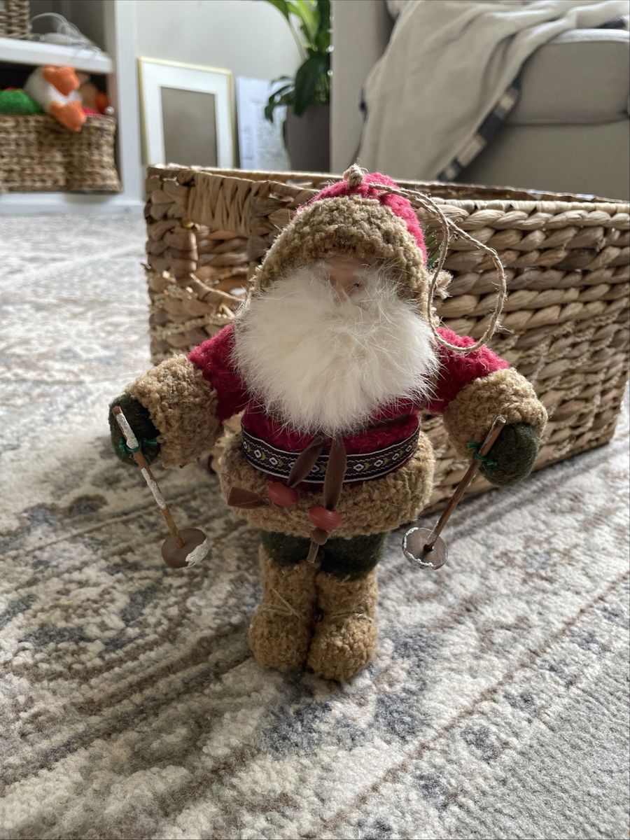 Old world Santa rustic Victorian 8” handcrafted Father Christmas tree Ornament
