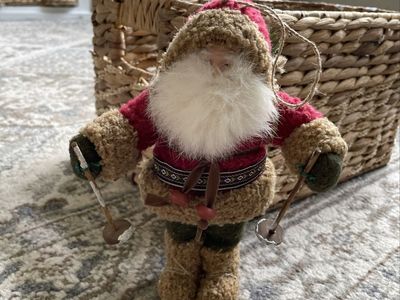 Old world Santa rustic Victorian 8” handcrafted Father Christmas tree Ornament