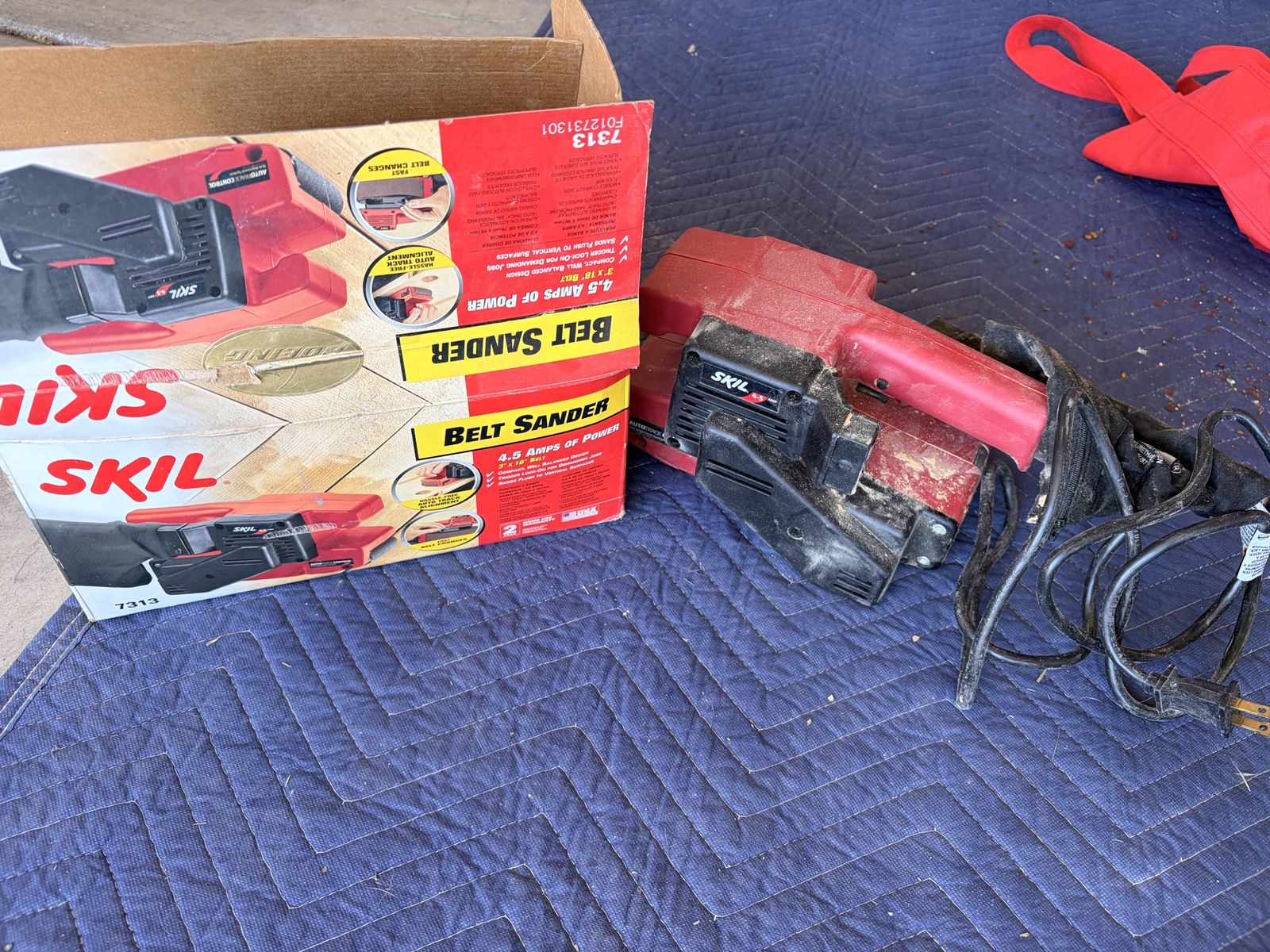 Used Skil 7313 Corded Belt Sander 3x18 Inch