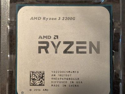 AMD Ryzen 3 2200G CPU Processor with Wraith Cooler