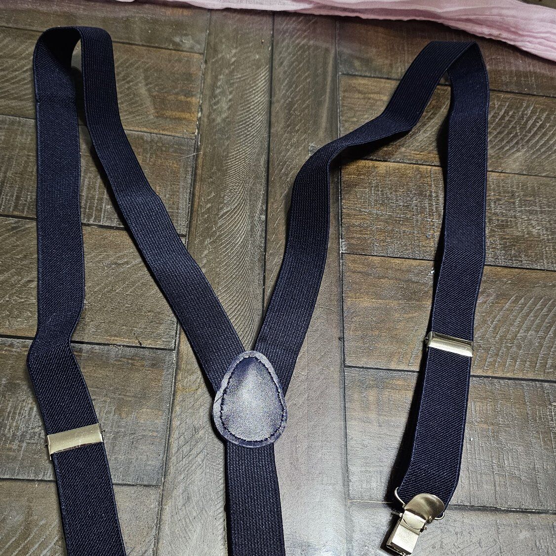 Navy blue suspenders