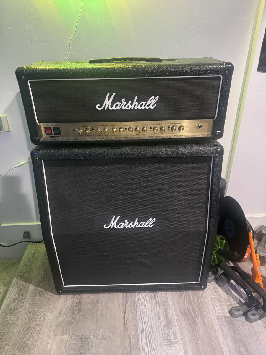 Marshall DSL100HR+MX412A half stack