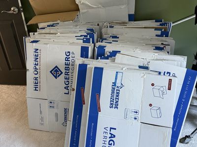 84 moving boxes